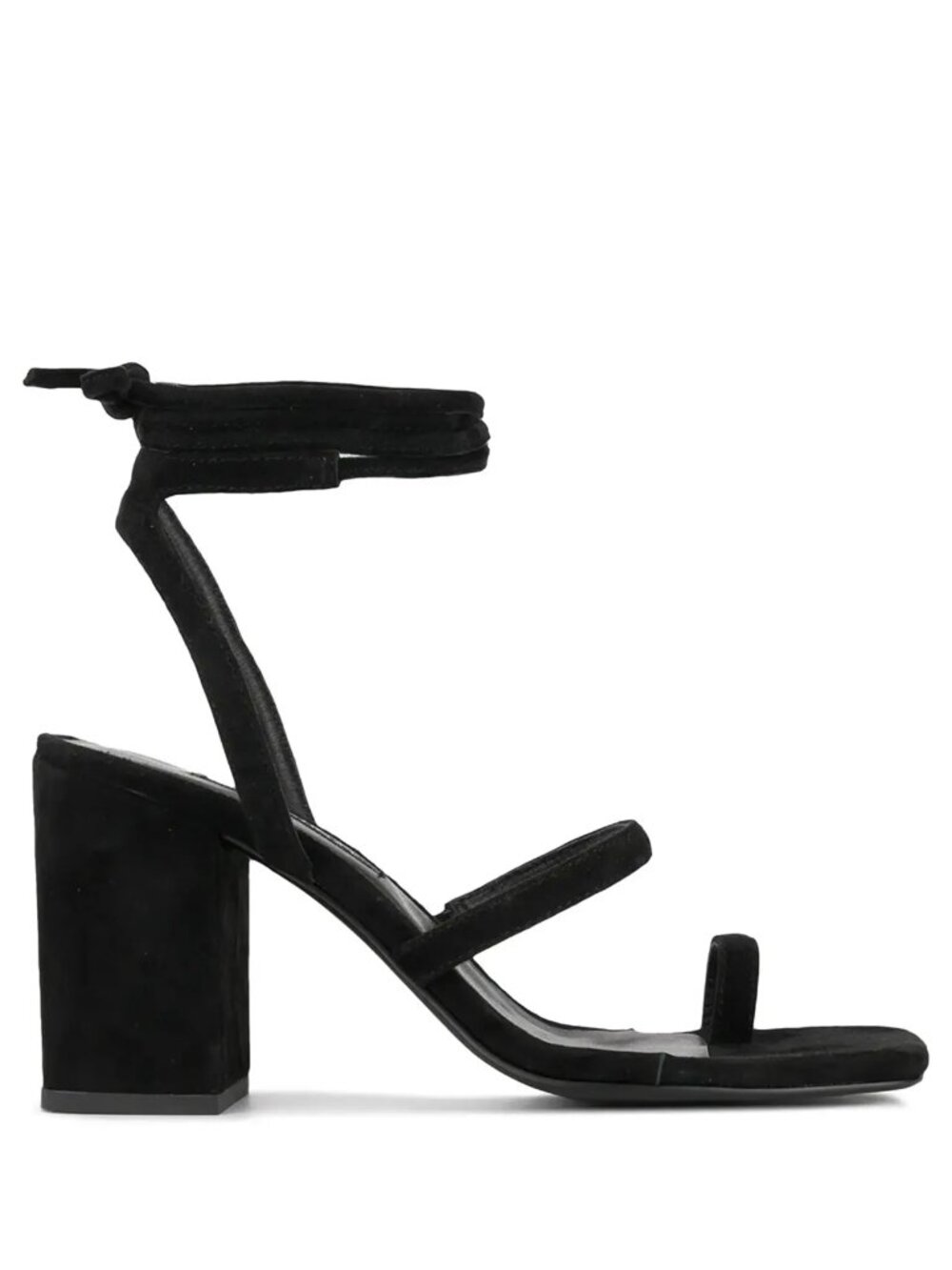 Senso Orelie black suede lace-up heeled sandals
